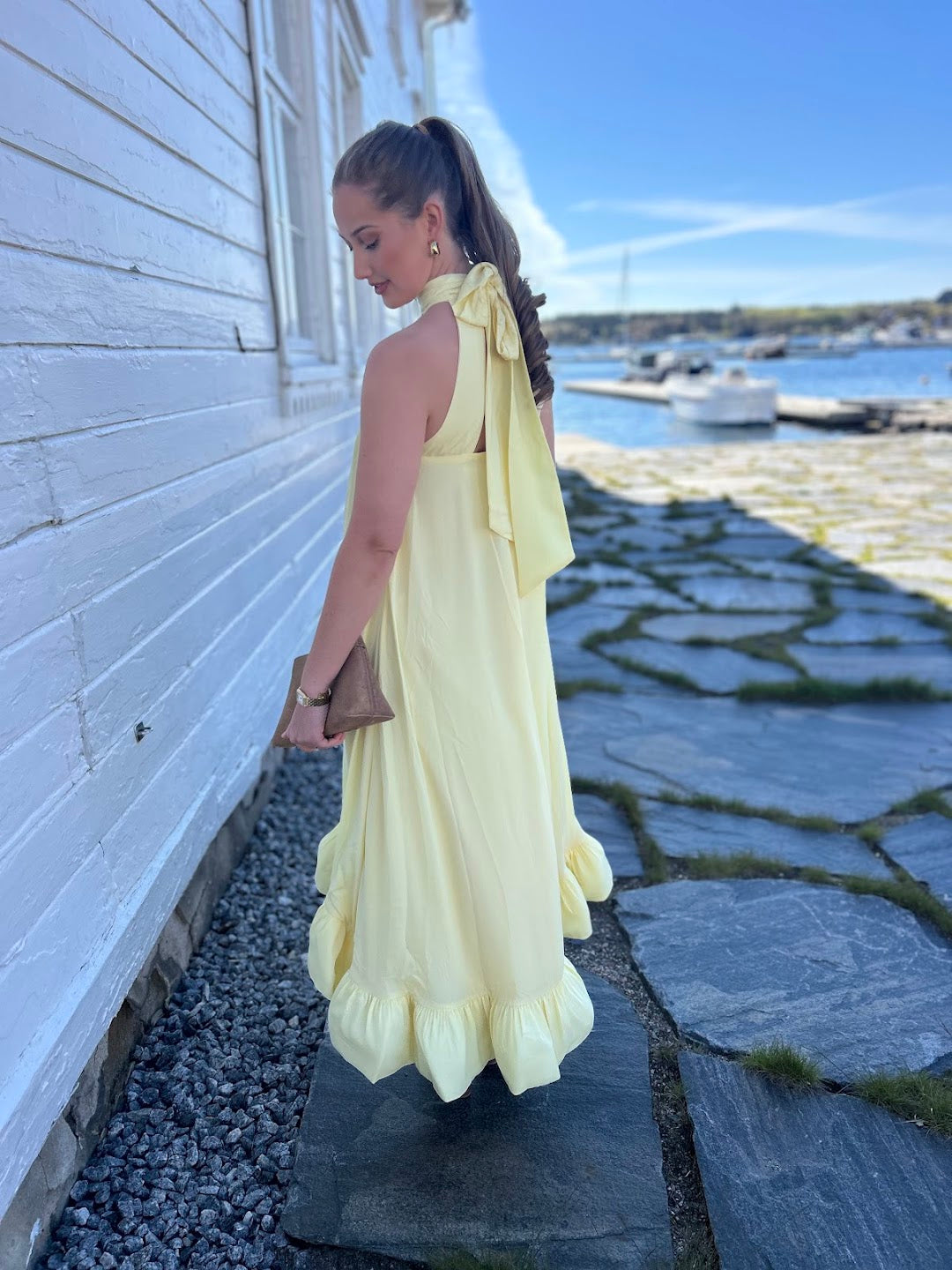 Sabrina Halterneck Ruffled