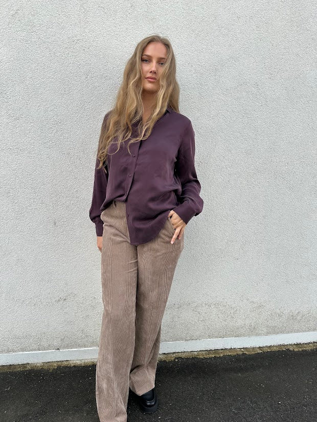 Silkebluse Classic burgundy