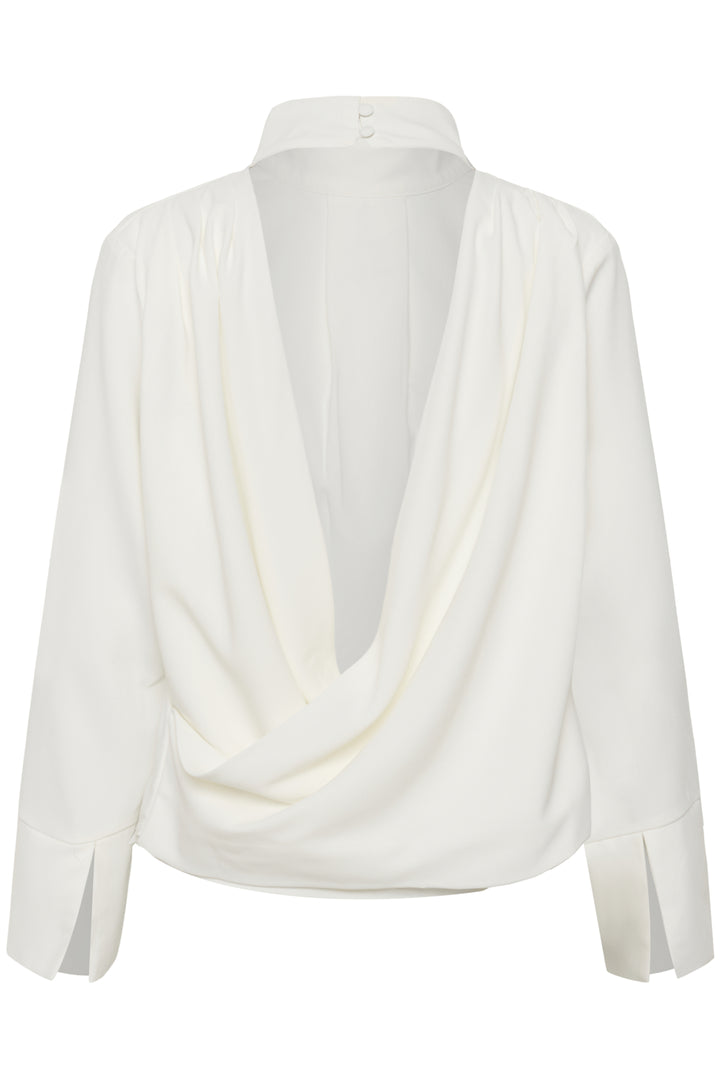 Mille waterfall blouse snow whitw