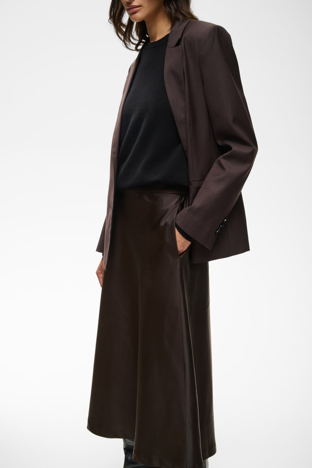 zilky skirt chocolate brown
