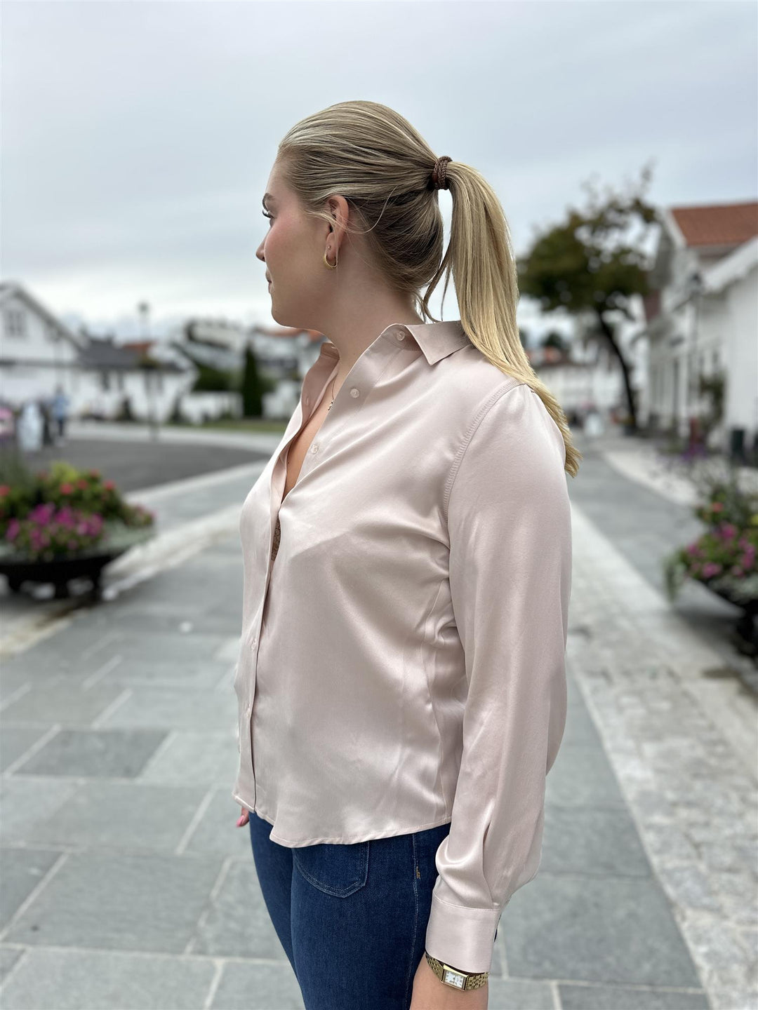 Silkebluse Classic