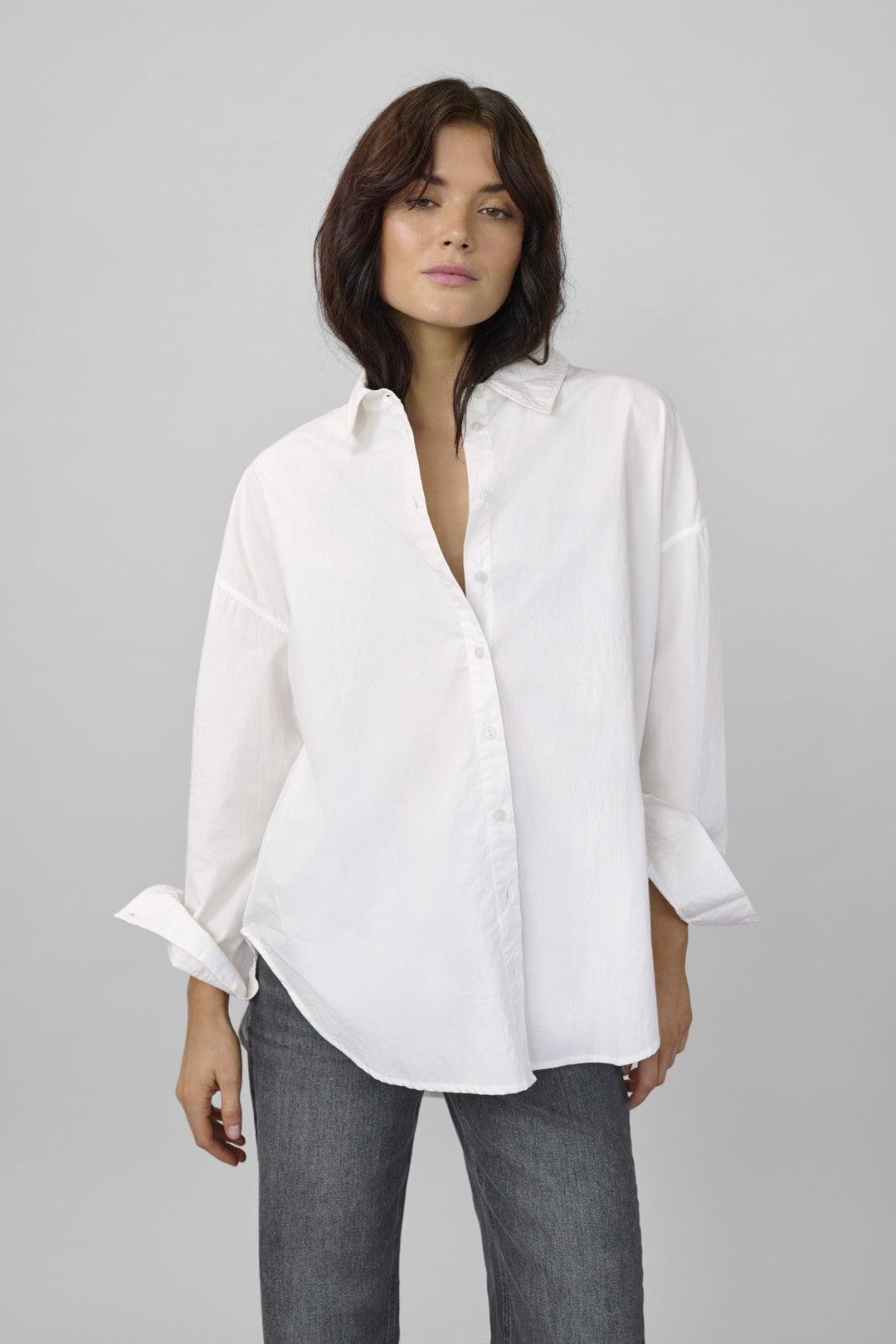 the boxy shirt bright white