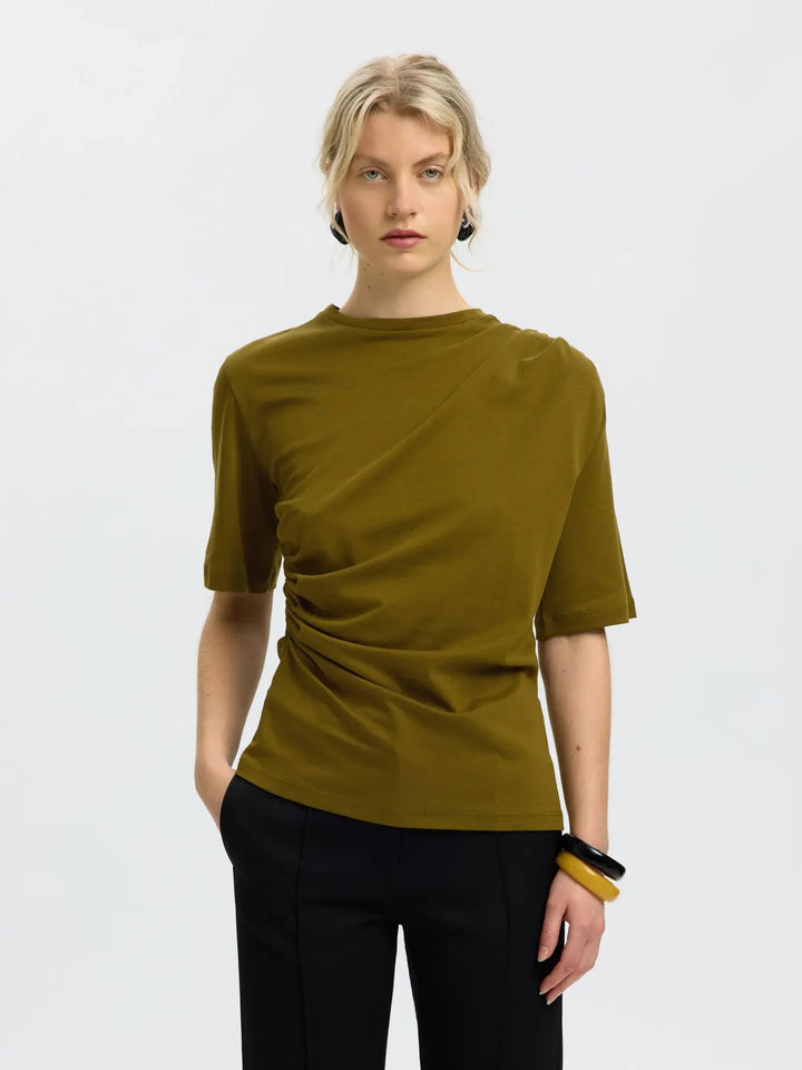 Woline light twist tee green
