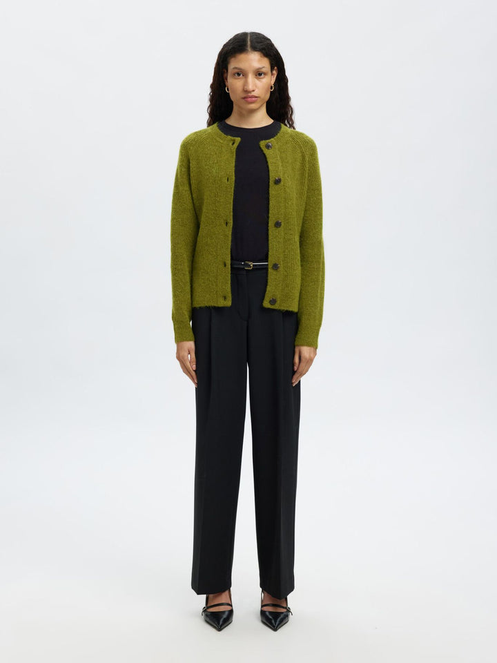 SLFLULU LS KNIT SHORT CARDIGAN NOOS