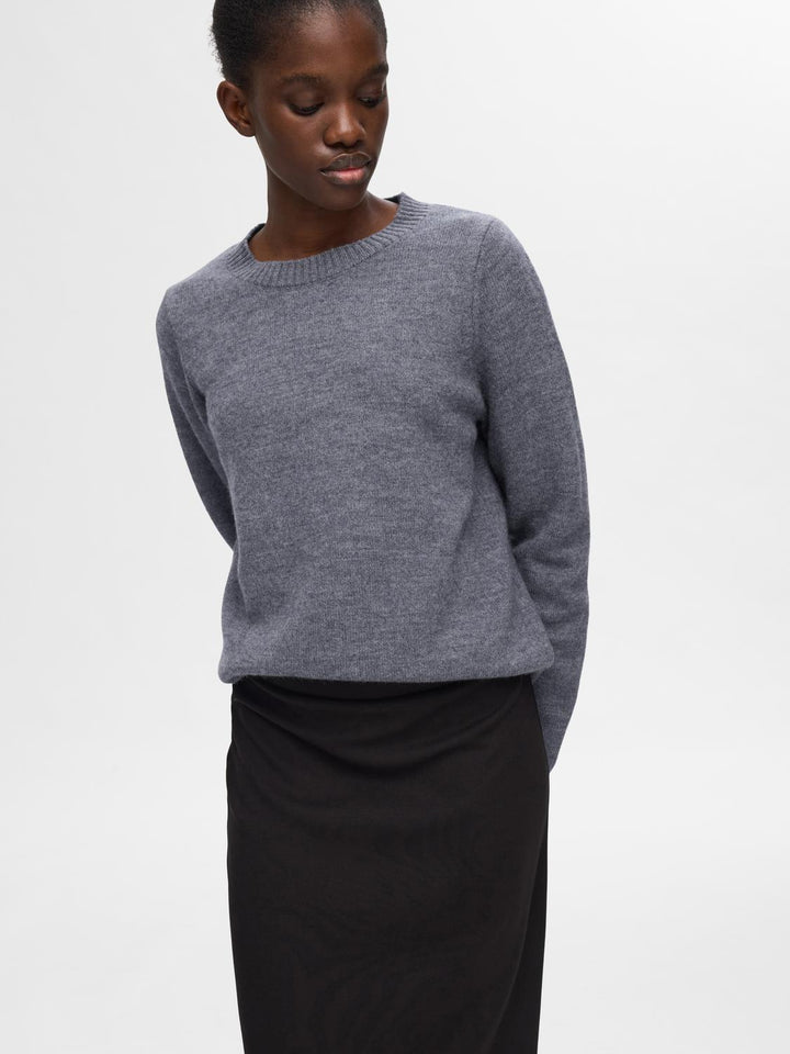 Ana Ls Knit O-Neck