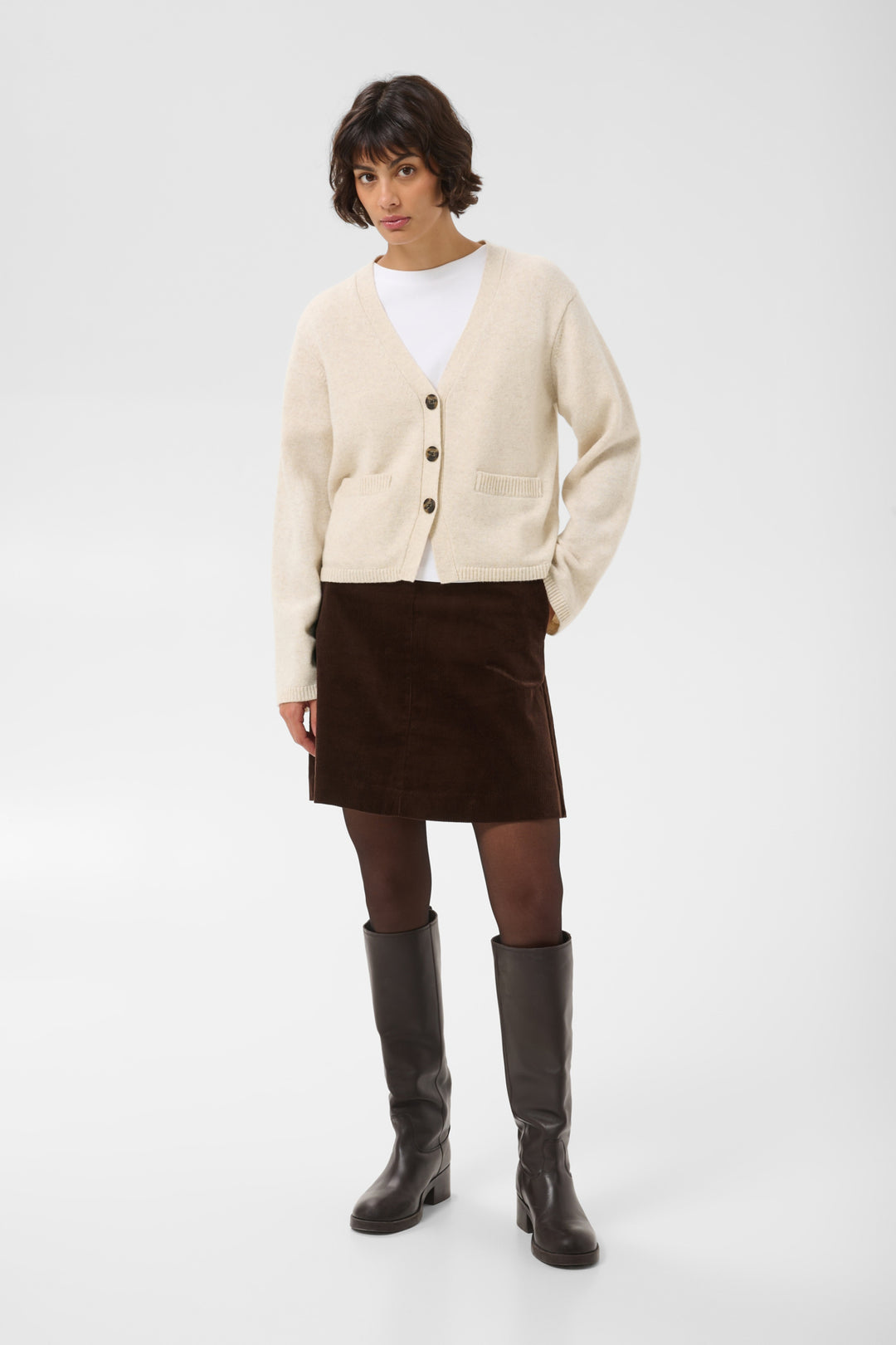 sveva cardigan oatmeal