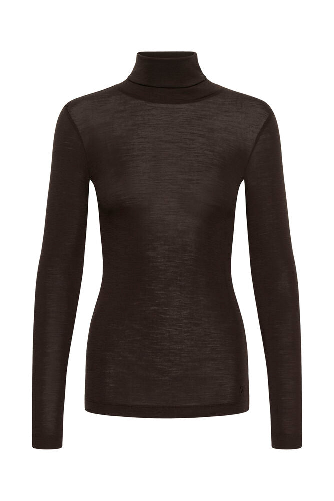 fang rollneck chocolate brown