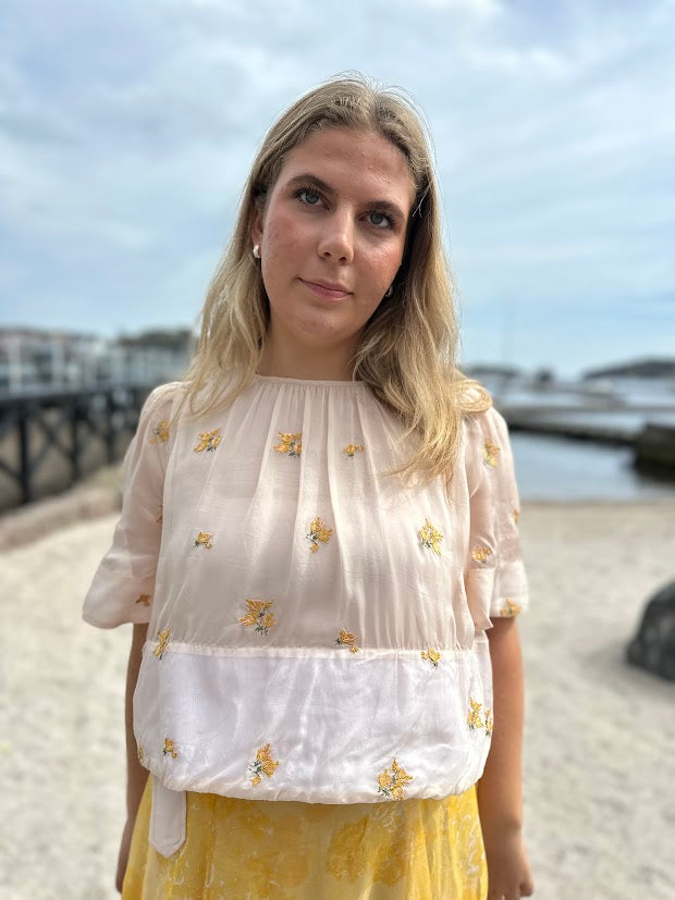 Organza Cropped Top