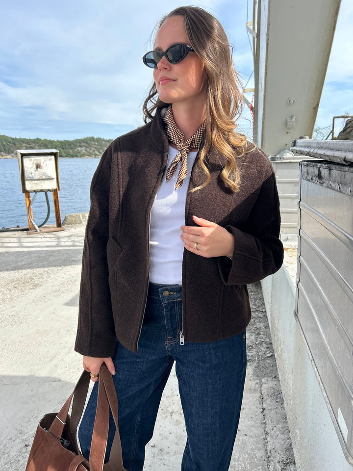 jacqueline wool blend jacket delicioso