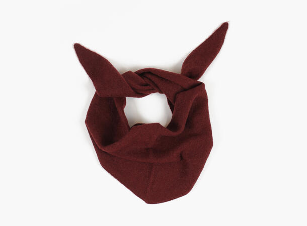 Gabriella wool mohair triangle burgundy