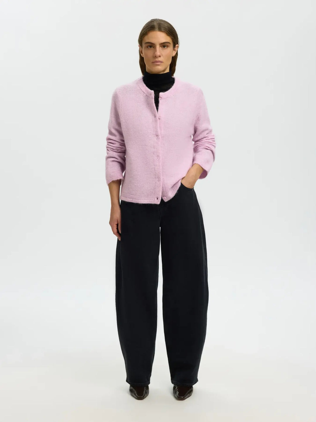 lulu new knit cardigan winsome orchid