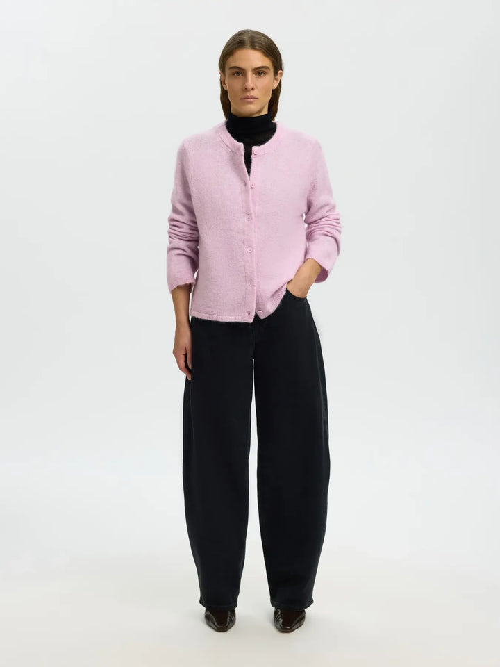 lulu new knit cardigan winsome orchid