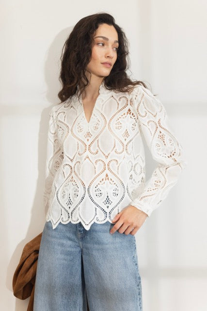 amelia blouse white