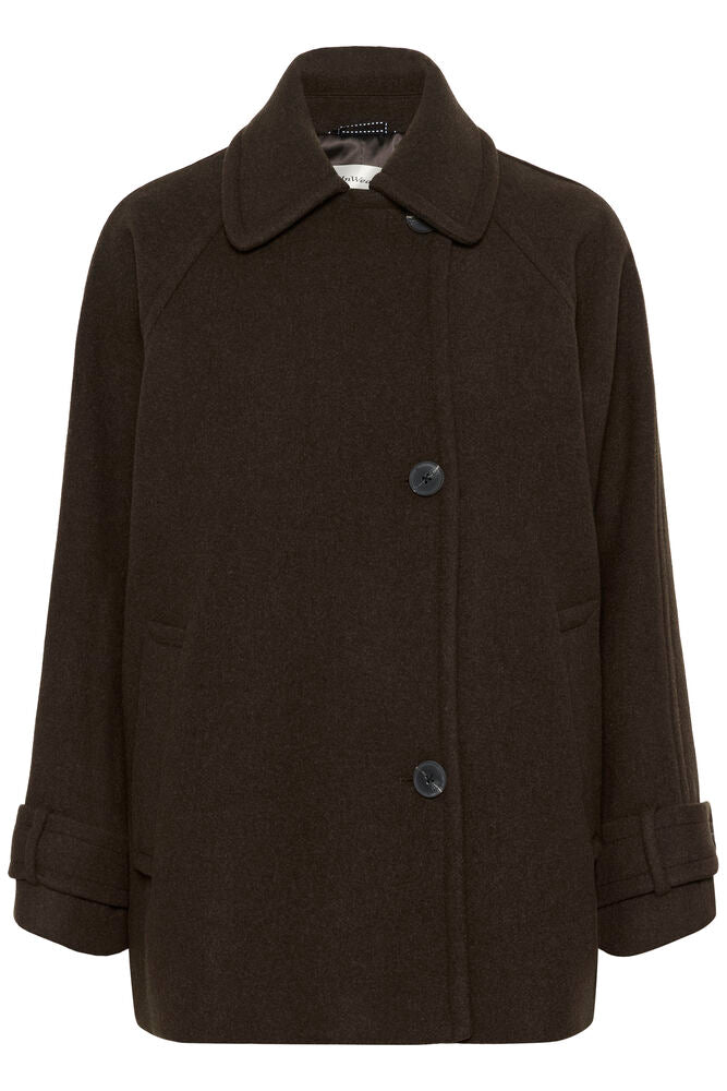 Thora minona coat chocolate brown