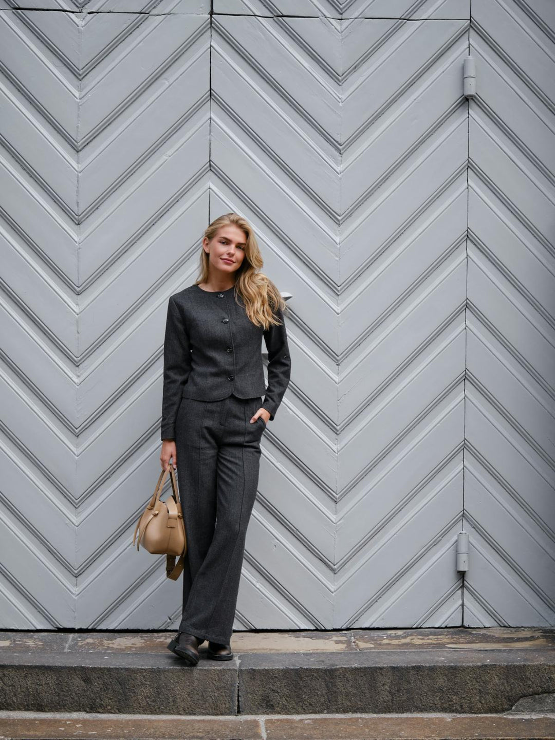 Sury Herringbone Pants