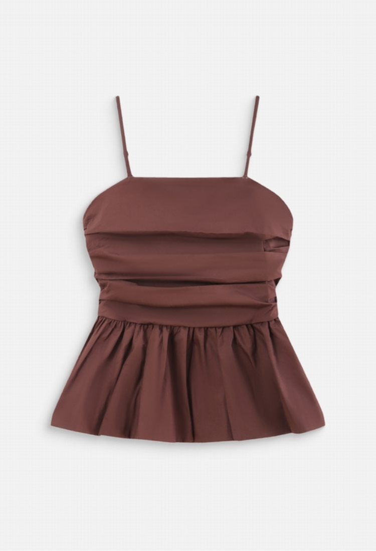 Valo Fitted peplum top