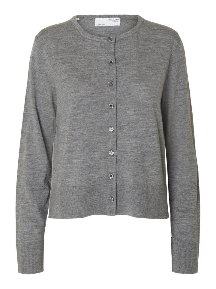 SLFTHEA LS KNIT MERINO CARDIGAN NOOS