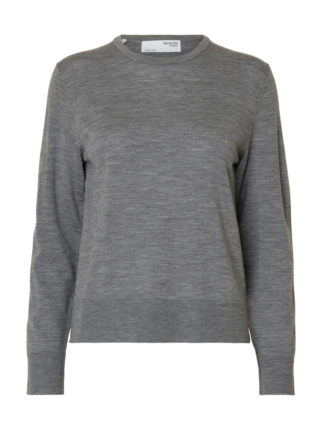SLFTHEA LS KNIT MERINO O-NECK NOOS