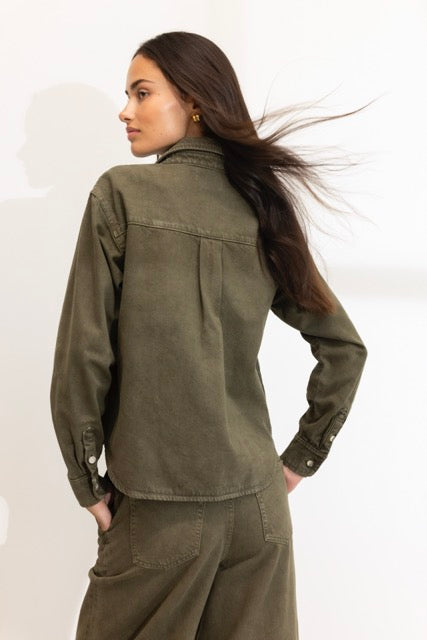 francis shirt green
