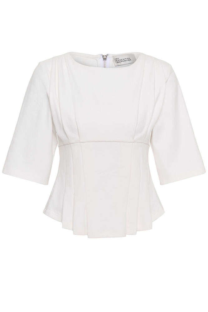 Apir pleat tee white