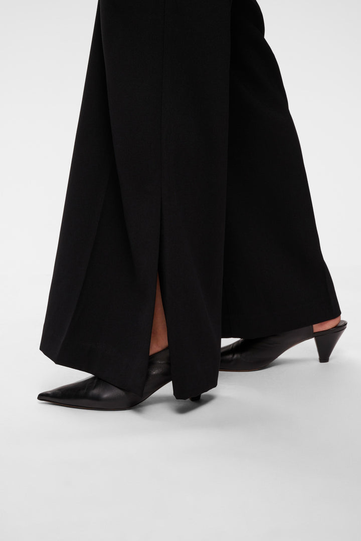 briez slit pants black