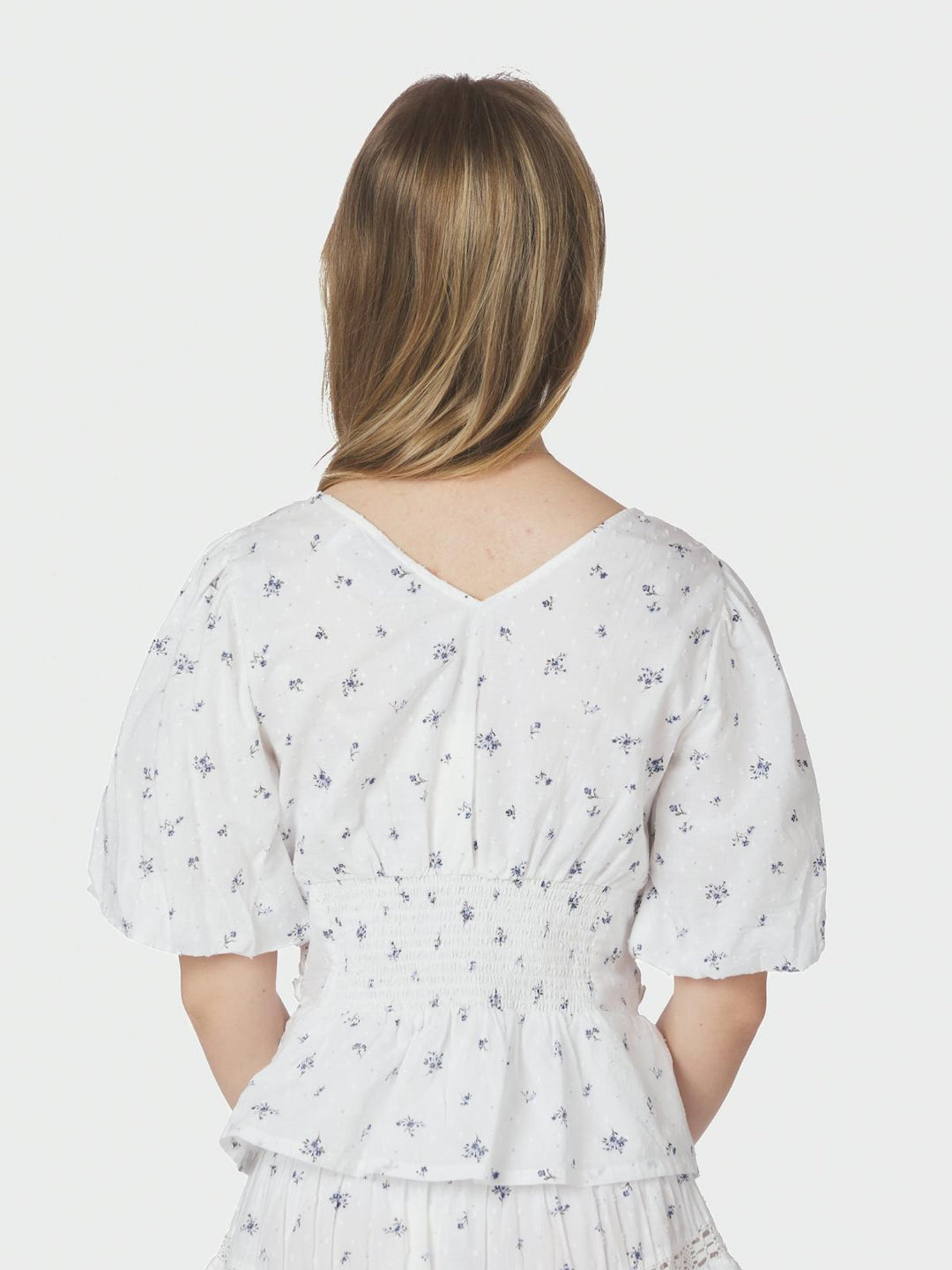 Sapura Flower Dobby Blouse
