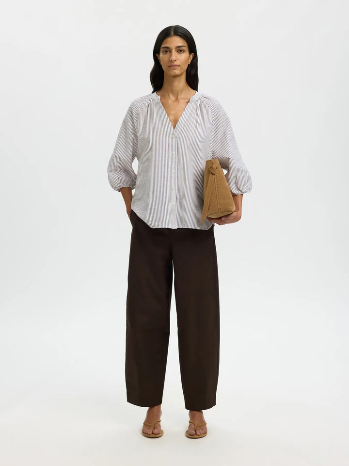 Cleo Alberta Linen Blend Shirt