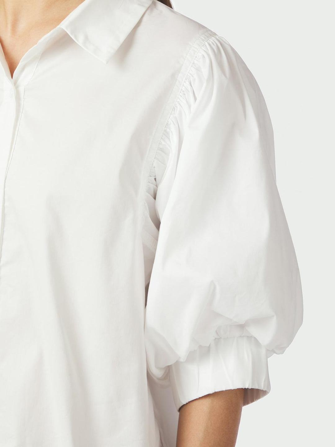etta poplin shirt white
