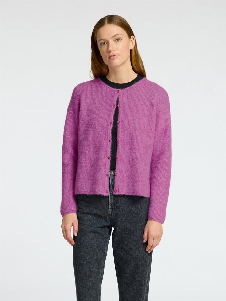 SIA RAS  LS KNIT O-NECK CARDIGAN