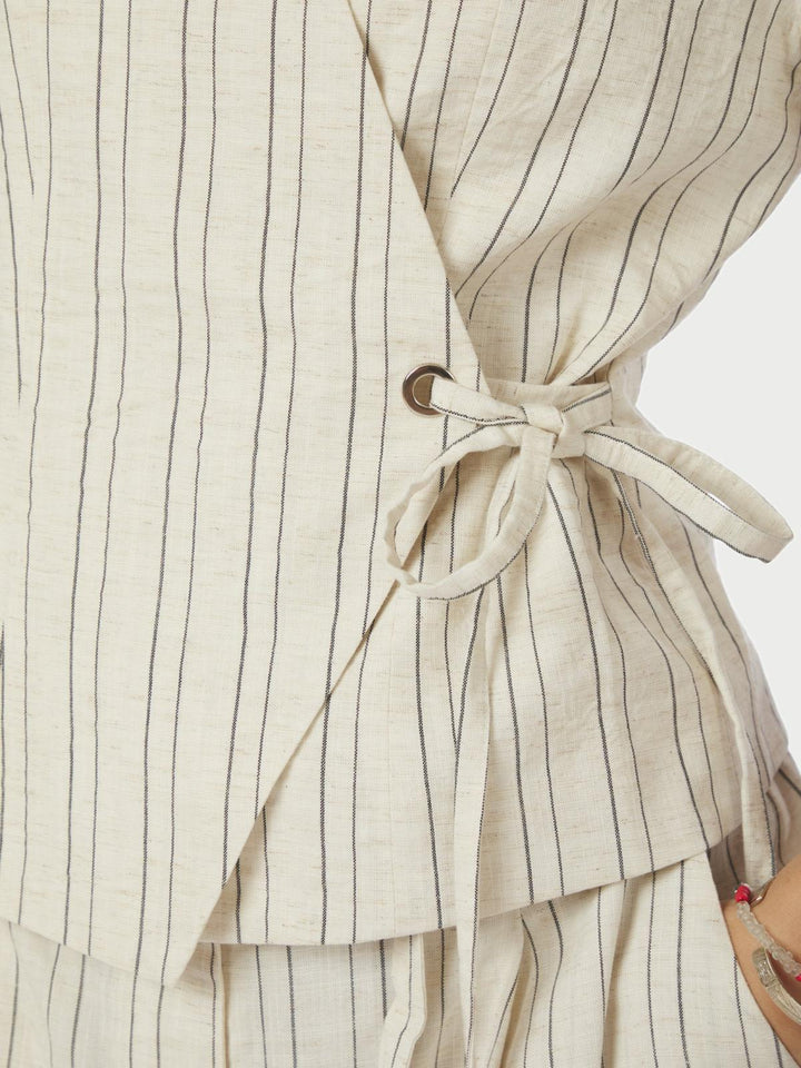 Simmo Stripe Eyelet Blouse