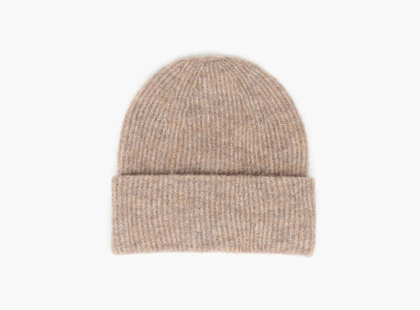 Gabriella Wool Mohair Beanie Beige