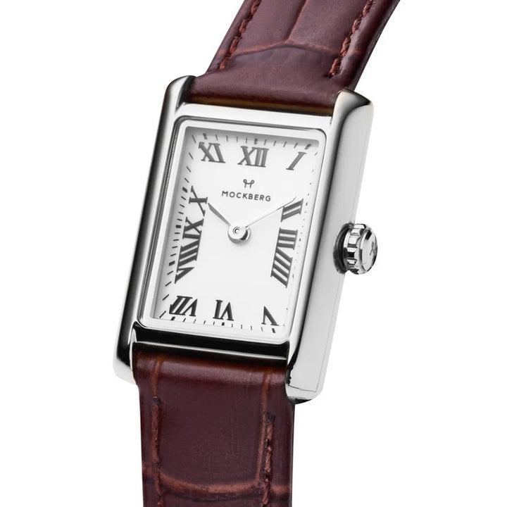 Timeless Brown Leather 19x28 mm