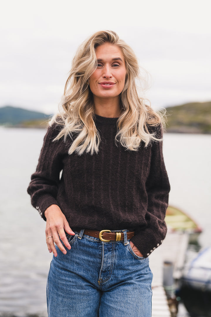 Mira amalie pullover choko truffle