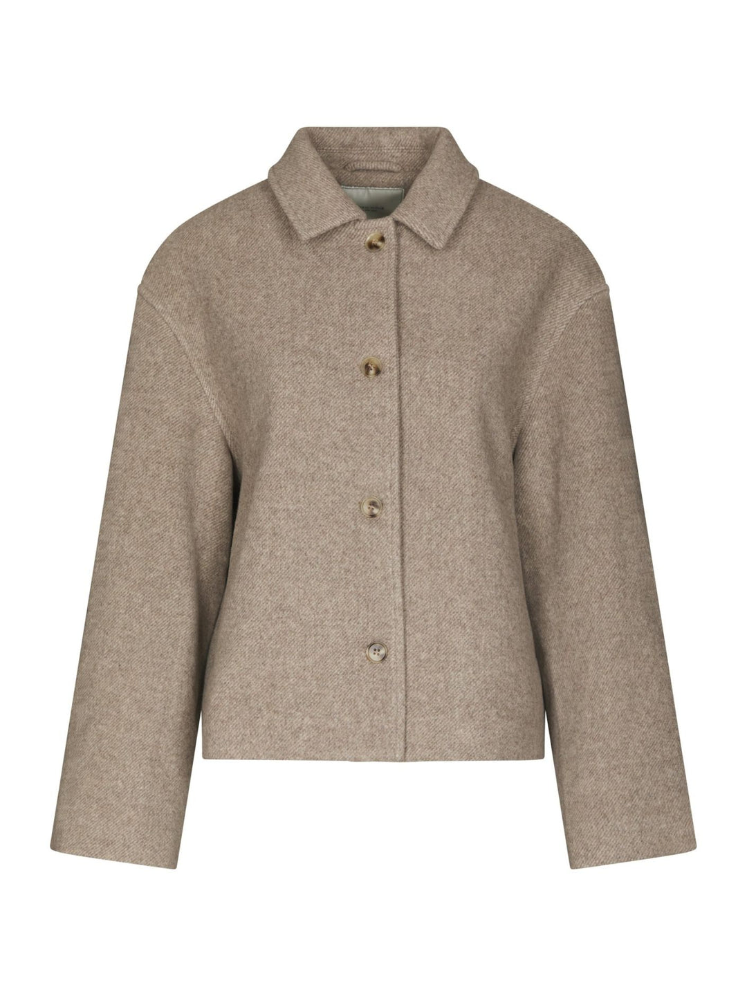 Hamra herringbone twill jacket beige