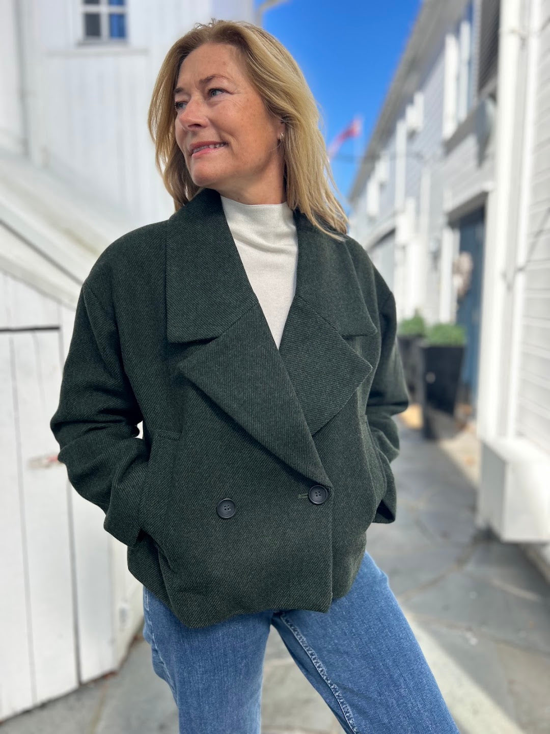Frannie maggie short jacket douglas melange