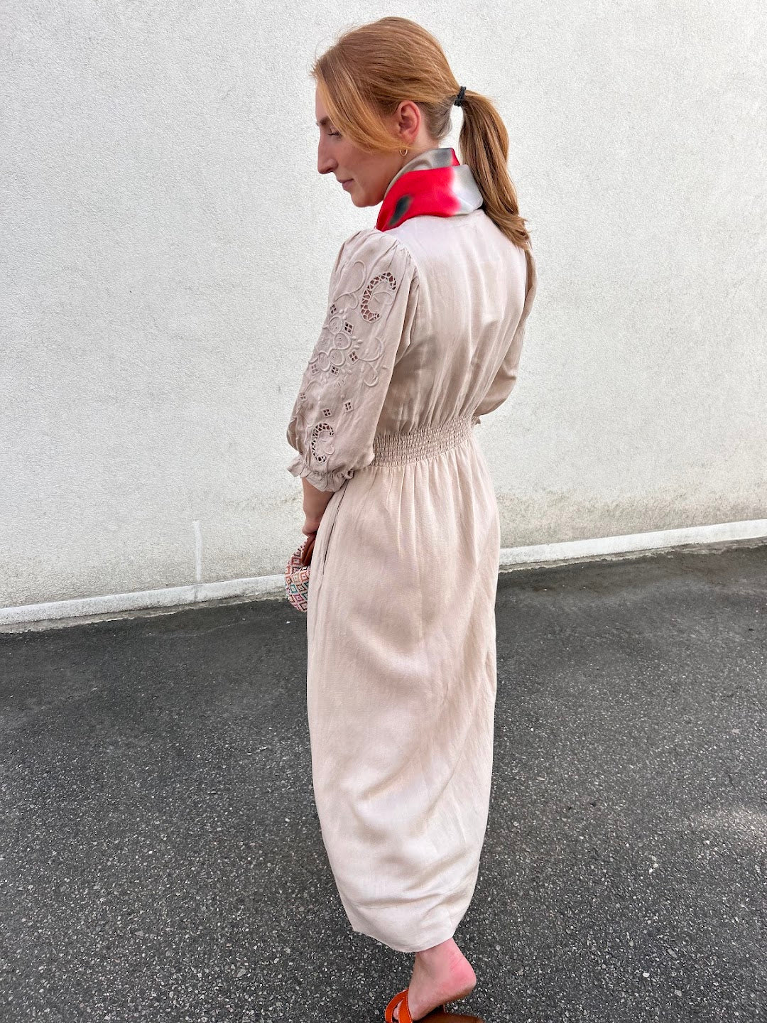 Andrea Dress Biscotti Linen