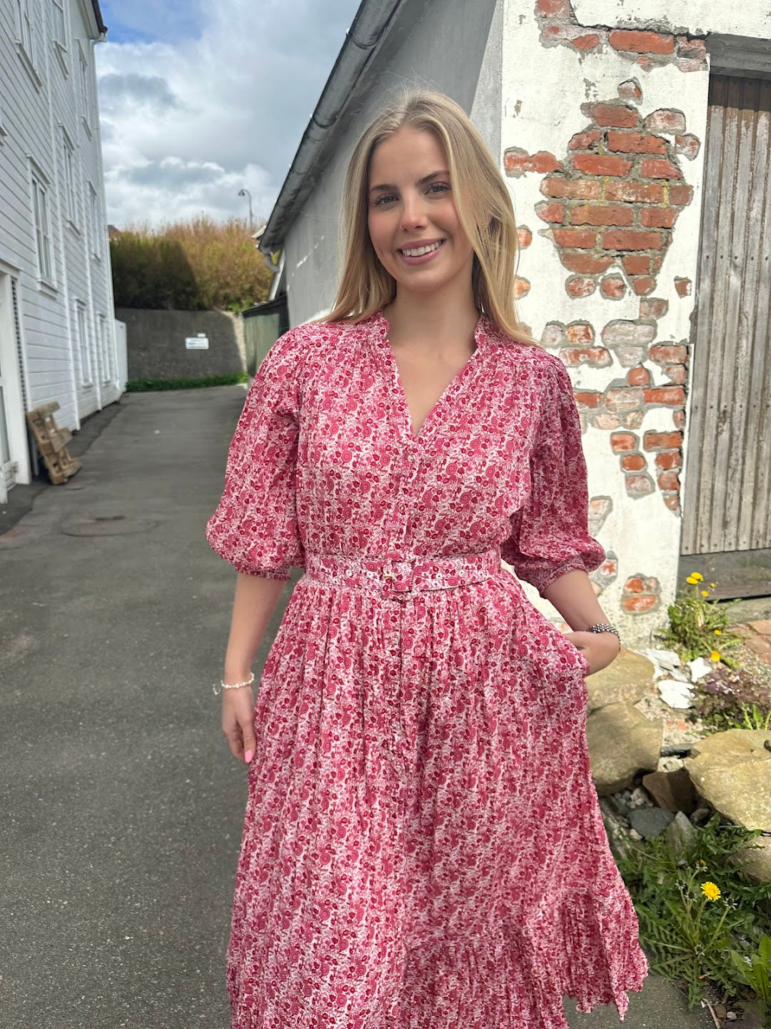 Twisted Midi Dress