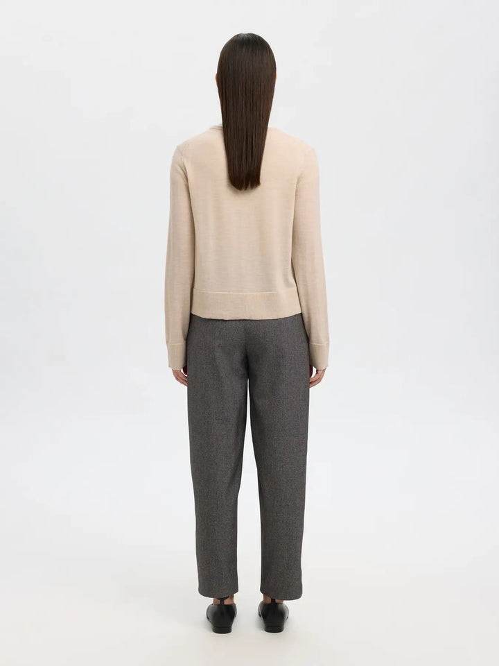 SLFTHEA LS KNIT MERINO CARDIGAN NOOS