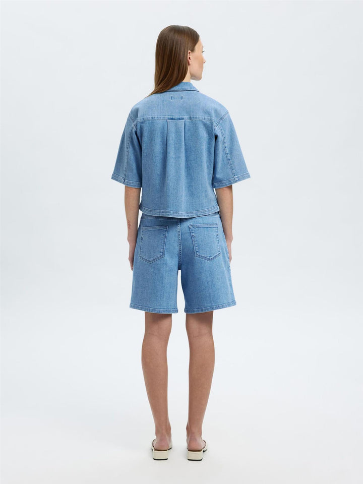 ANYA 2/4 SHORT DENIM SHIRT