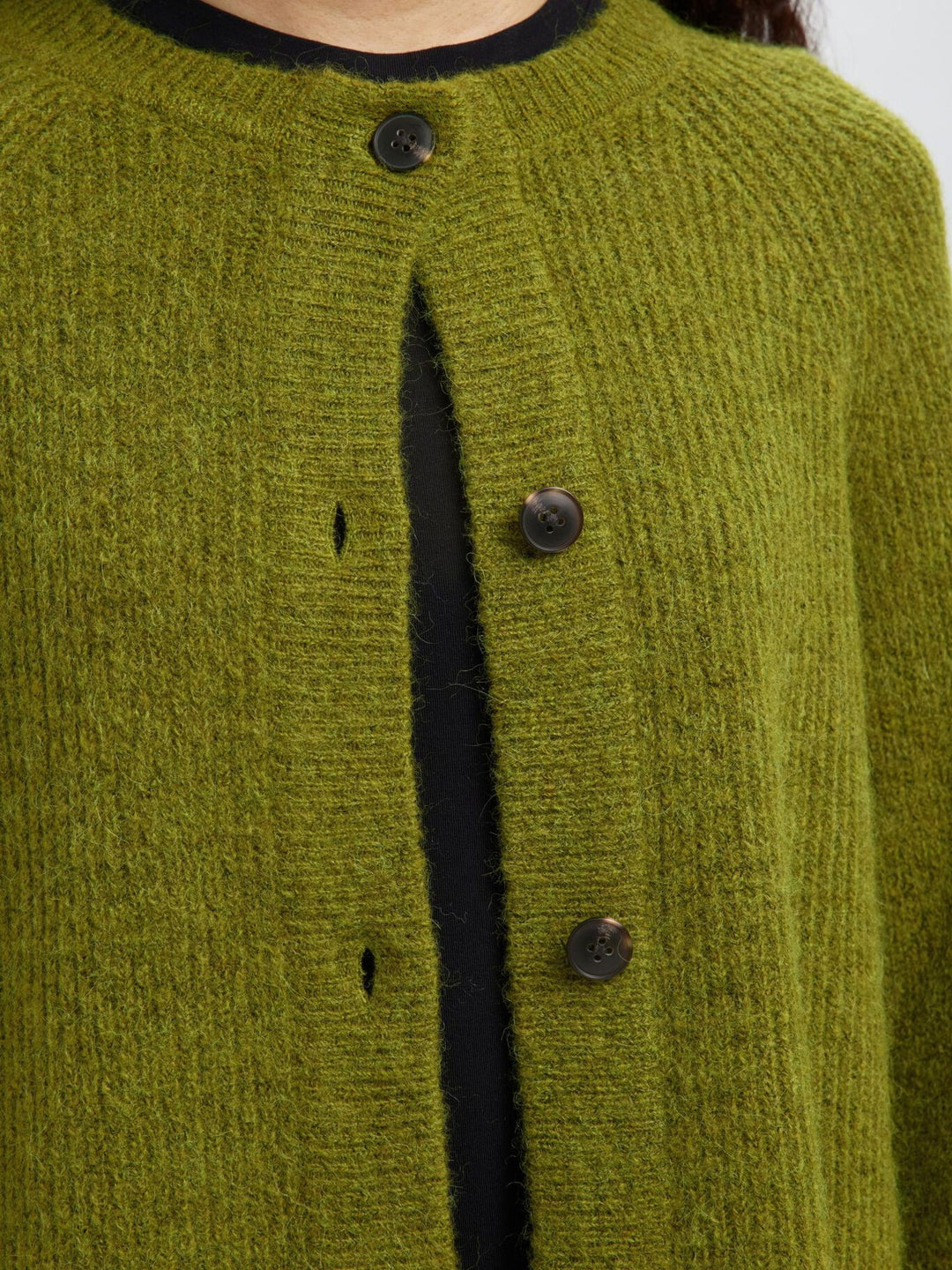 SLFLULU LS KNIT SHORT CARDIGAN NOOS