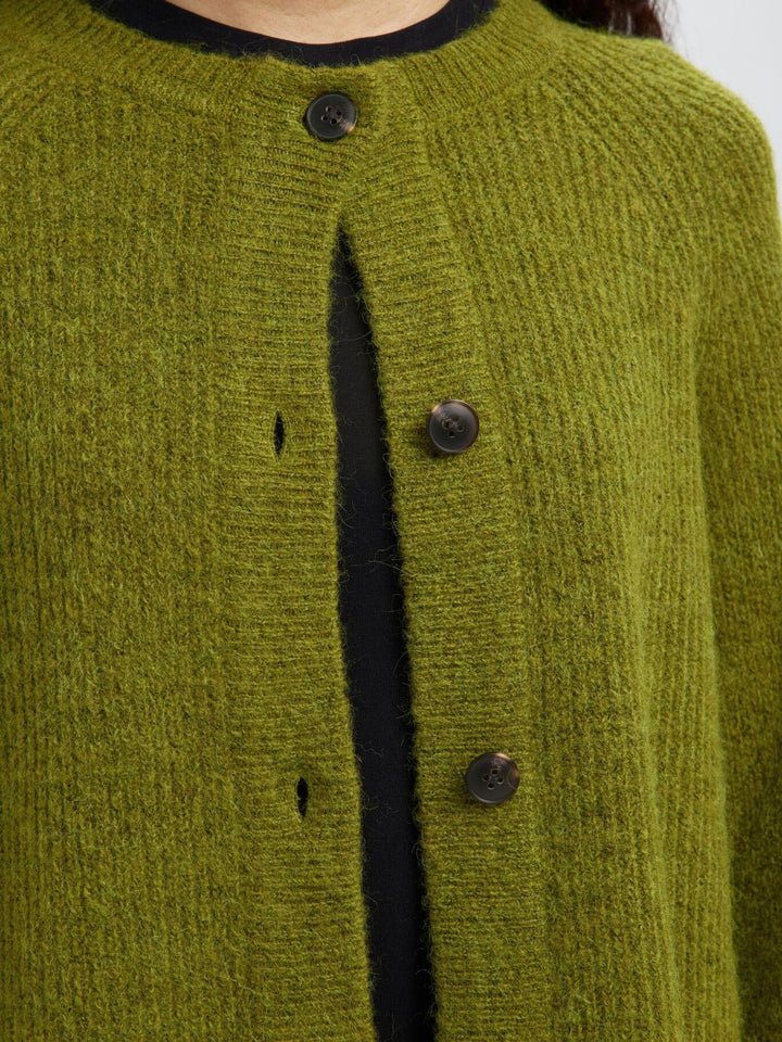 SLFLULU LS KNIT SHORT CARDIGAN NOOS