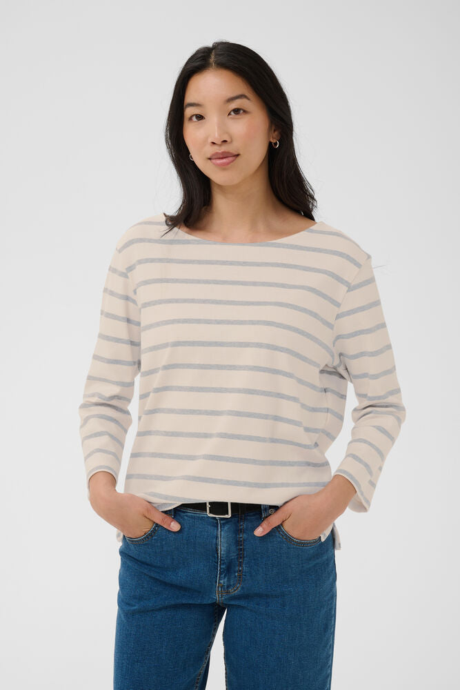 Nela TShirt eggnog grey
