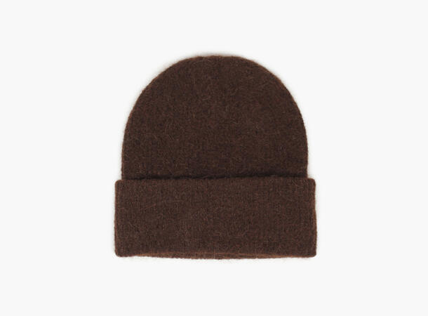 Gabriella Wool Mohair Beanie Mørk Brun
