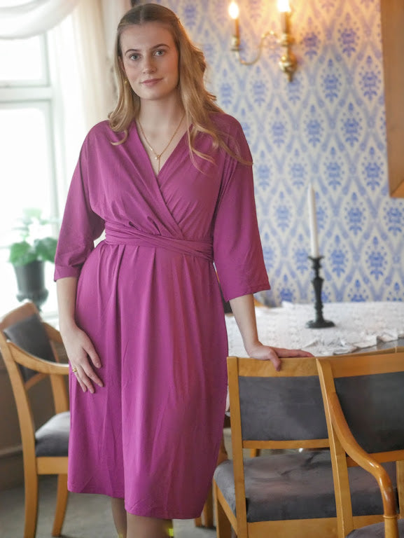 Dress, deep fuchsia