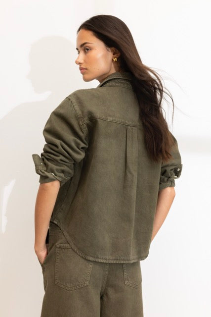 francis shirt green