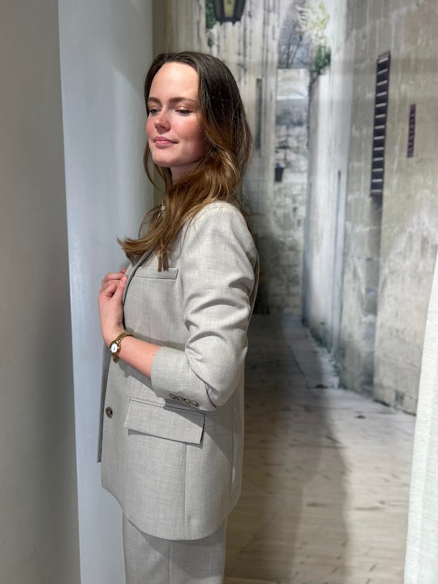 RITA LS RELAXED BLAZER MEL