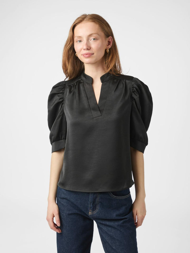 Roella heavy sateen bluse