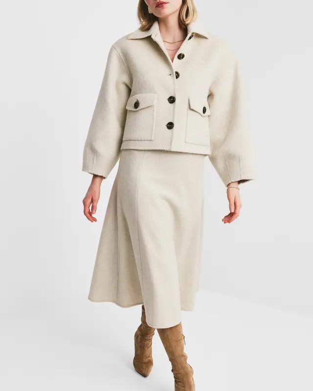 Tailored Midi Skirt