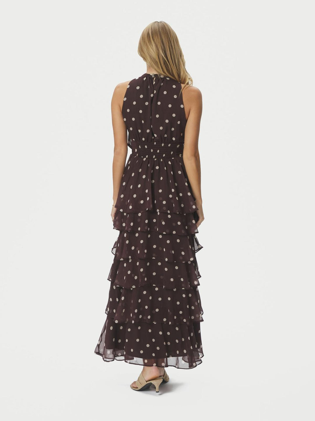 Marli Big Dot Dress Brown