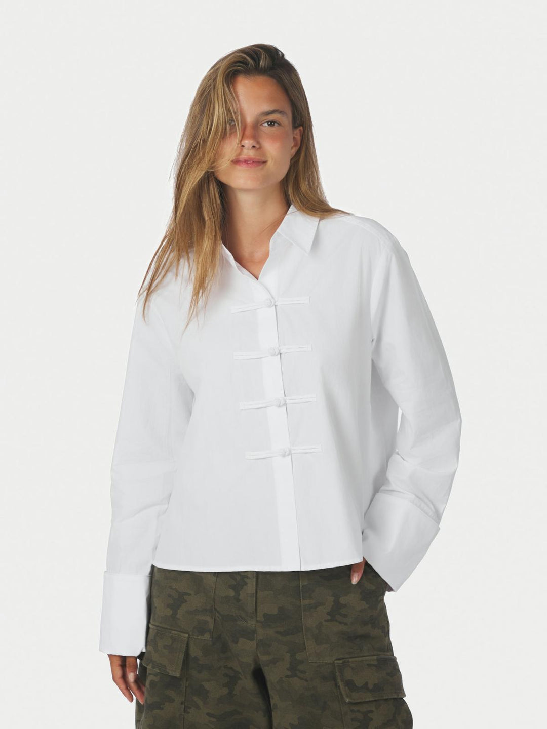 Cam poplin shirt off white